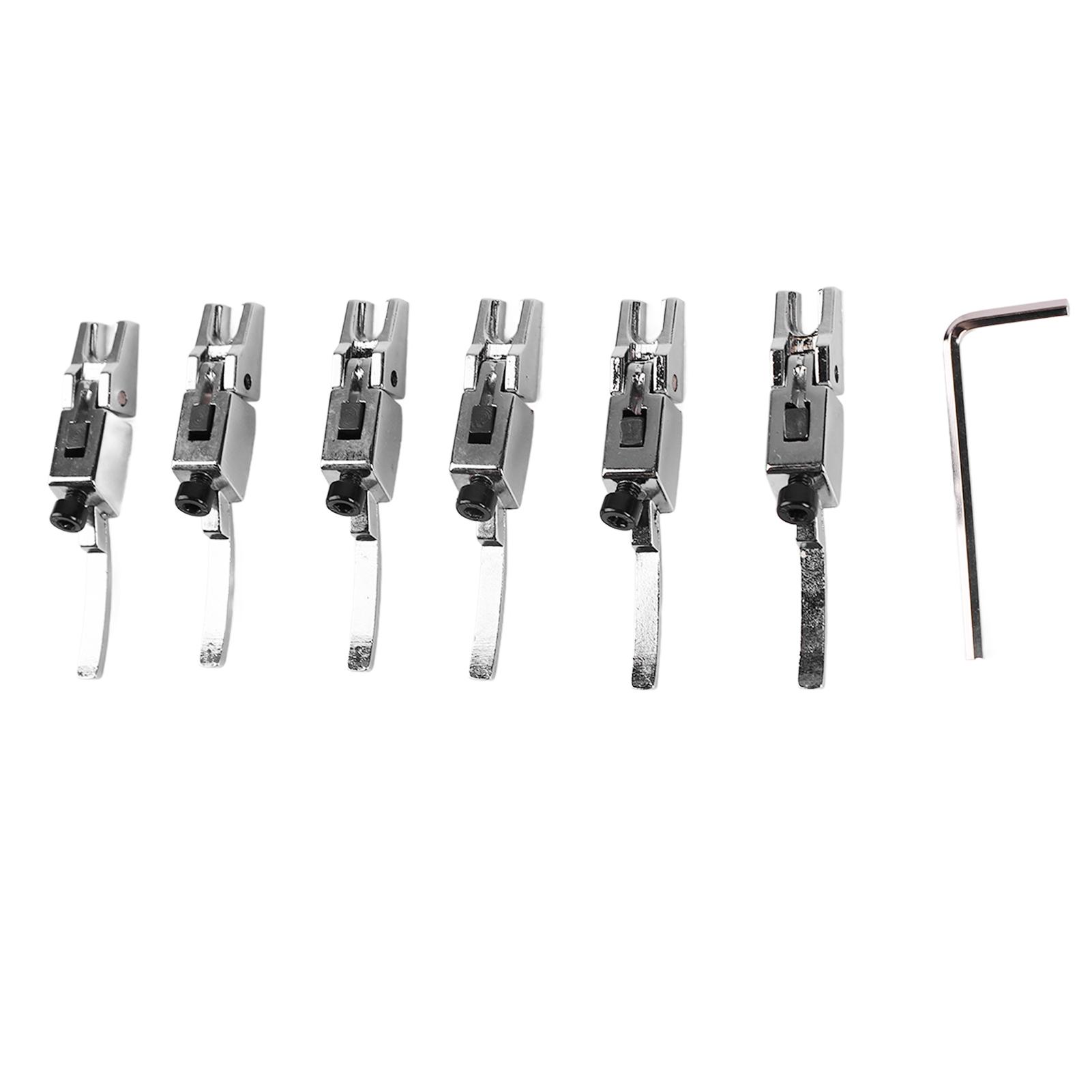 

6Pcs Guitar Bridge Saddle 6 String Saddles Alloy Set Kit Instrument Accessory for Replacement