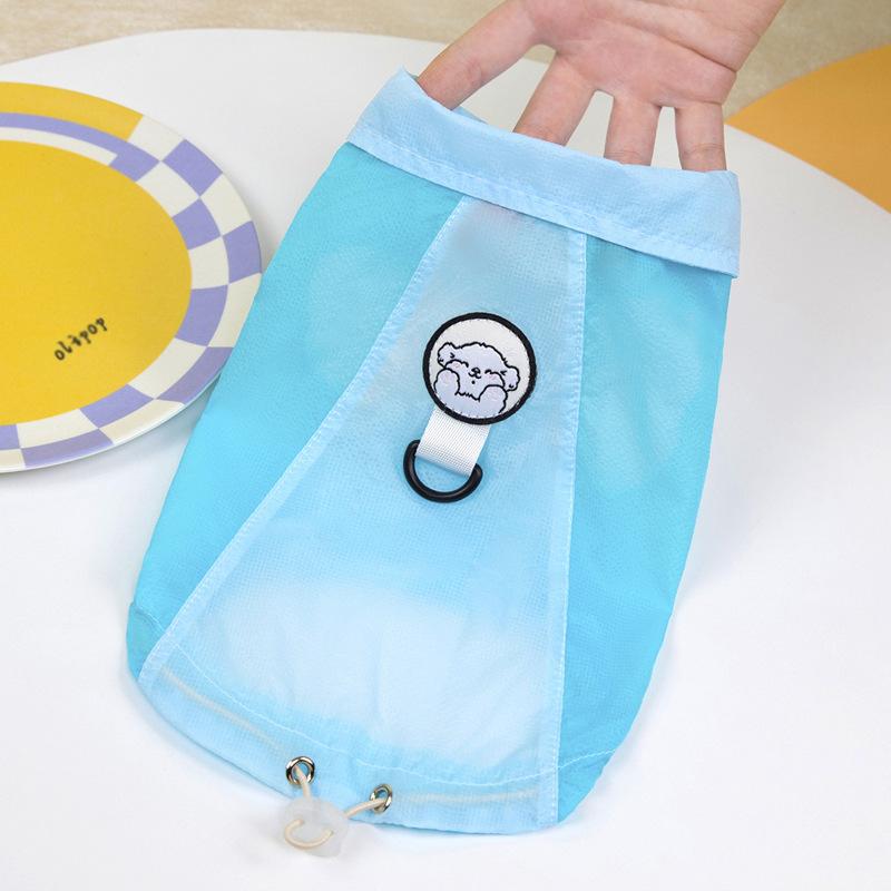 

Cool pet sunscreen clothing vest cat small dog dog clothes summer thin XXL светло-синий