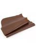 Brown plain weave oil wax leather material, first-layer genuine leather craftsmanship, European style sofa seat, bedside, vintag