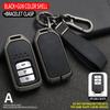 Leather Car Remote Key Cover Case Shell For Honda Civic City Accord Crv Cr-V Xr-V Odyssey Vezel Jade Crider Fit Accessories