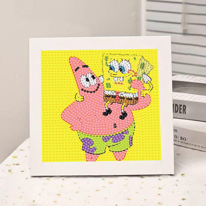 High-End Diamond Painting Diy Van Gogh Starry Sky Cat Creative Handmade Toy Table Decoration Diamond Painting With Frame