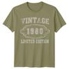 Vintage 1980 Limited Edition 46th Birthday Unisexs TShirt Gift Fortysix Fifth