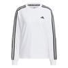 Essentials Plus Casual Versatile Simple Comfortable Long Sleeve Drop Shoulder T-Shirt Women Tops White JW4496