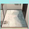 Modern Minimalist Entryway Doormat With Polyester Fiber For Home Entrance Decor