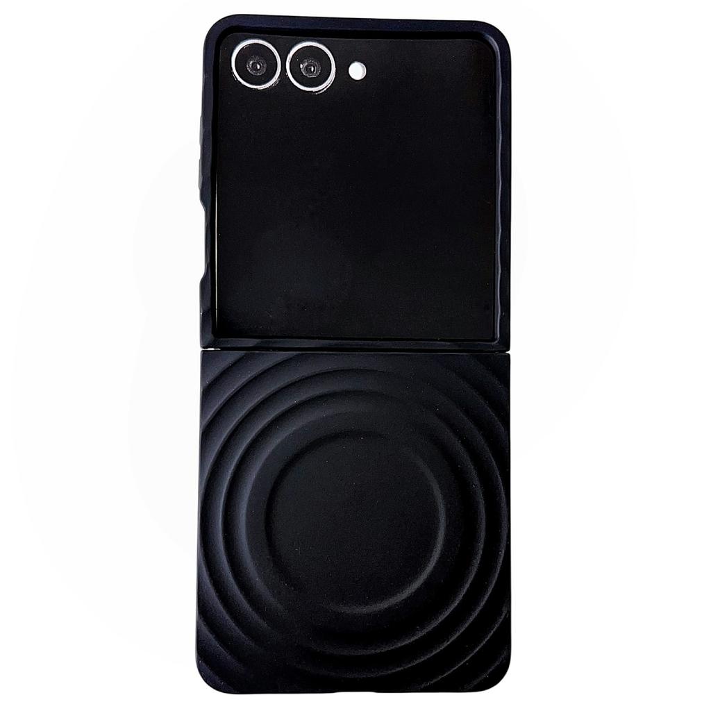 For Samsung Galaxy Z Flip7 5G Magnetic Case Skin-Touch Wave Teature Hard PC Phone Cover
