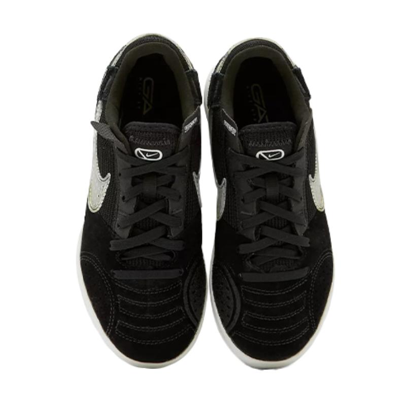 Nike Streetgato Slip-Resistant Cushioning Wear-Resistant Low-Top Soccer Shoes Black Kids' Sneakers DH7723-010