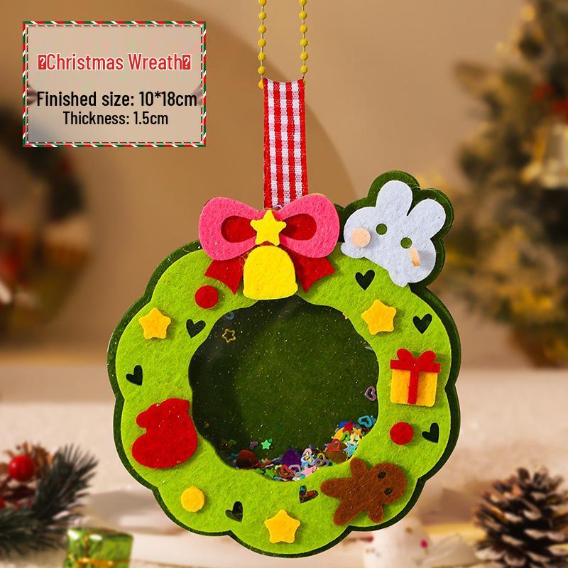 Non-woven Christmas Ornament DIY Kit for Kids - Handmade Holiday Decoration