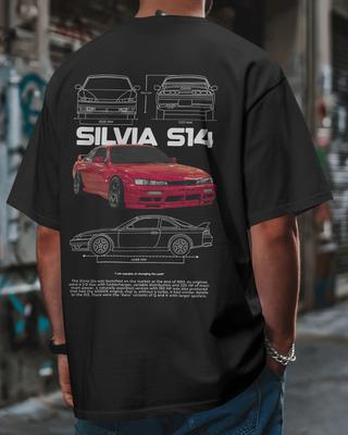 Koszulka Fan Art Silvia S14 JDM Samochód Driftowy Grafika Retro Unisex