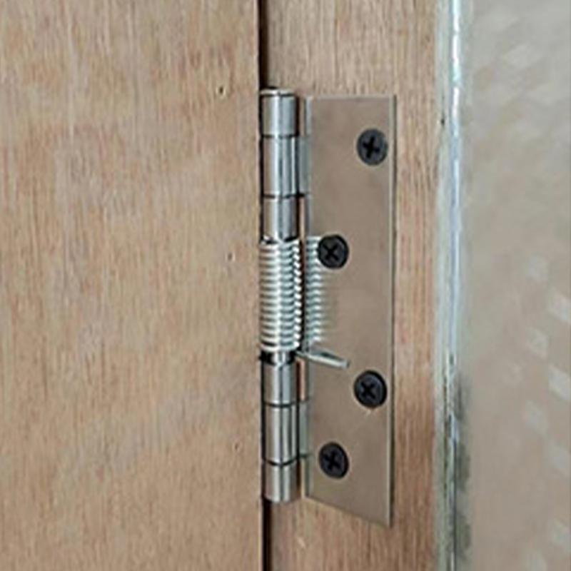 Stainless Steel Self Closing Spring Door Hinge Adjustable Hinge For Cabinets Door Closer Automatic Rebound Hinge for Bedroom