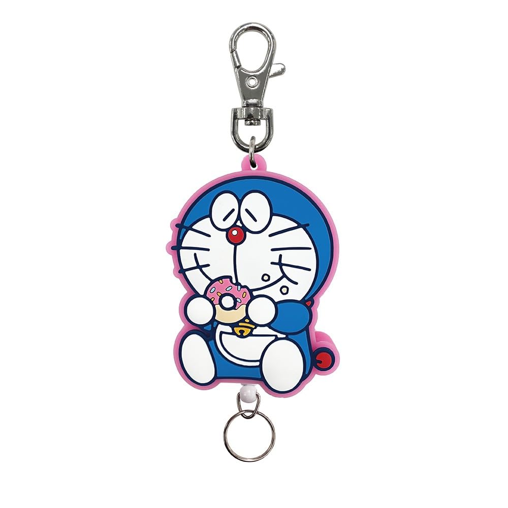 

[Perfect World Tokyo] Doraemon SweetsParty Rubber Reel Keychain Mogumogu ** Free
