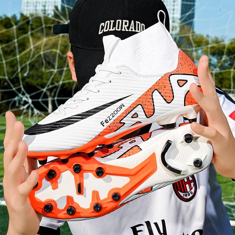 New Sports Youth Student Shoes Lawn Long Broken Sports Adult Football Shoes Men's and Women's Training Football Spikes