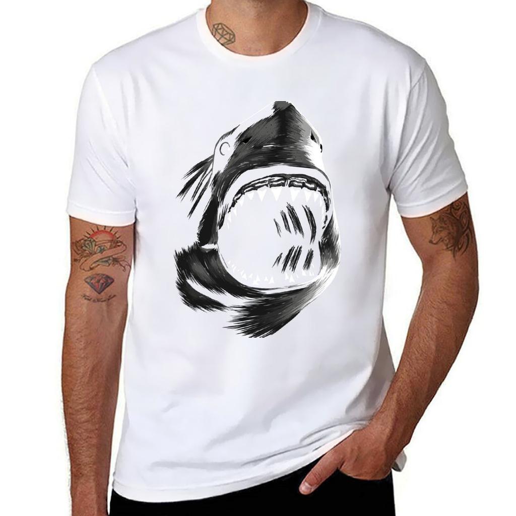 Great Shark T-Shirt T Shirts for Man Cotton T Shirt Man Casual Man T Shirts for Men Casual T-Shirt