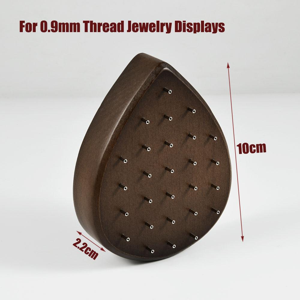 1PC Wood Piercing Jewelry Display Flower Heart Shape Cases Stand Earring Belly Lip Tongue Body Piercing Jewelry Solid Wood Stand