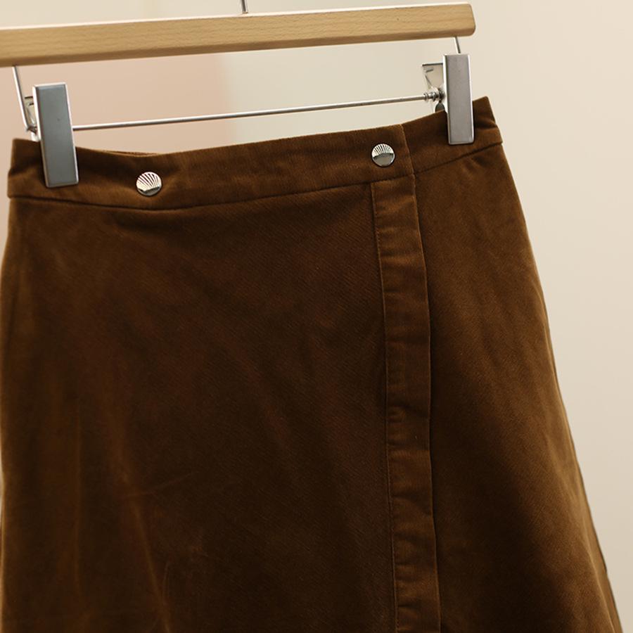 Wei Mei 100% Cotton Irregular Midi Skirt for Women - Autumn Collection