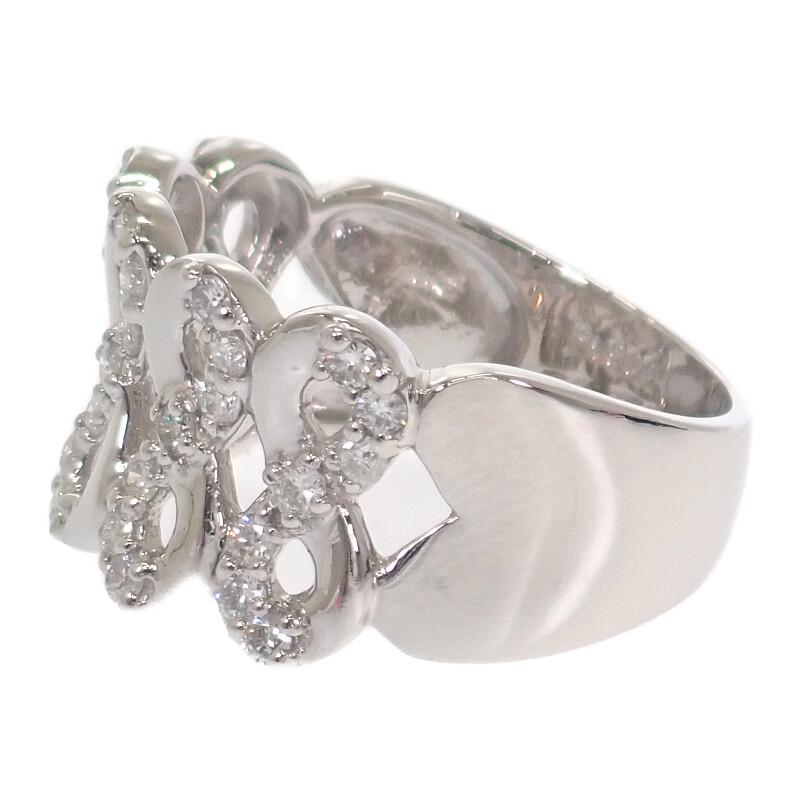 Merkeløs  #13(JP størrelse) ring Pt900Platina Kvinner