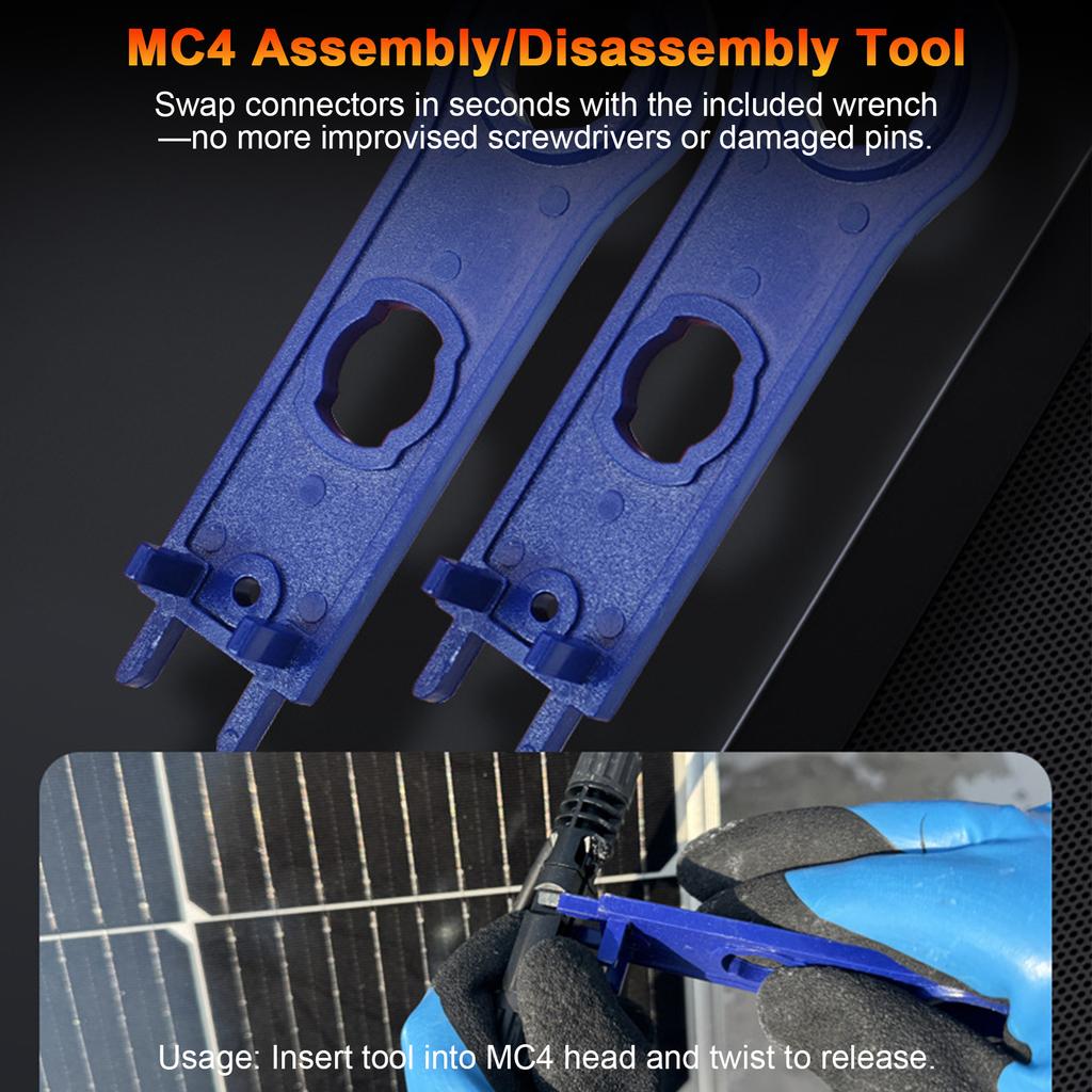 Solar Panel Power Meter Tester 1000W PV Multimeter with LCD Display MPPT Tester for Solar Panels – Measures Pmax Voc Isc 12-80V