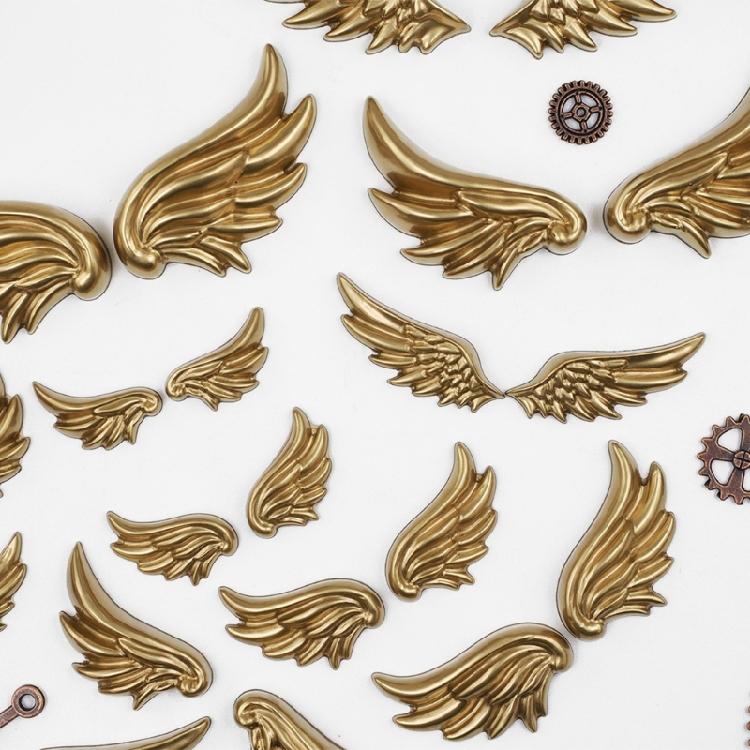 Easy Demold Silicone Angel Wing Mold Mirrored Finish Epoxy Resin Crafting Tool for Handmade Projects