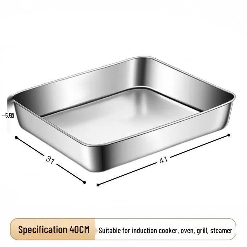 304 Stainless Steel Rectangular Tray