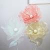Simulation 3D Gauze Artificial Flower 50cm Big Giant Mesh Flower Hollow Silk Flower  Window Display