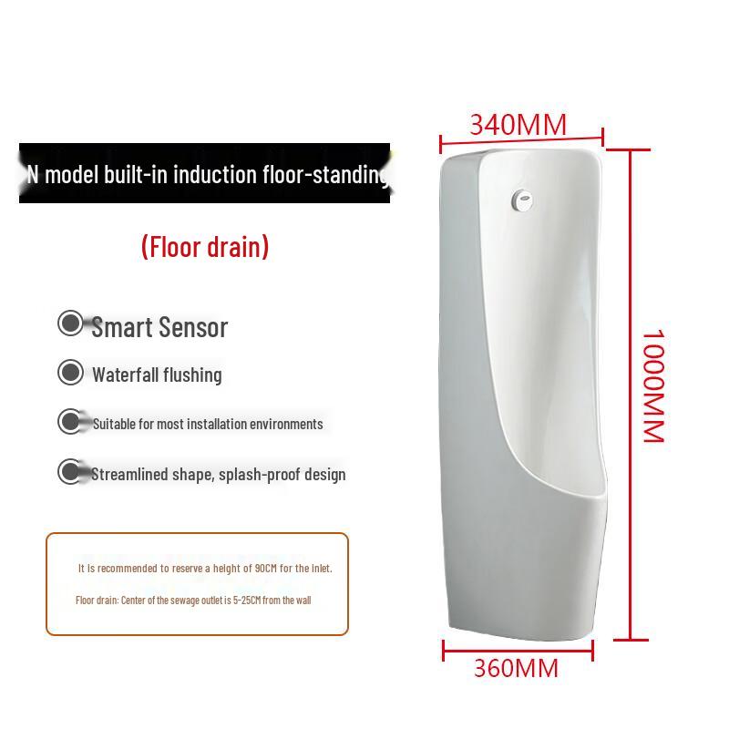Longdai Men's Floor-Standing Ceramic Urinal