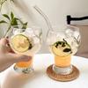 2pcs Set Beer-glass Durable Cool Drink Cup Brandy Whisky Vodka Drinking Glasses Party Celebrate Beer Mugs Transparent Drinkware