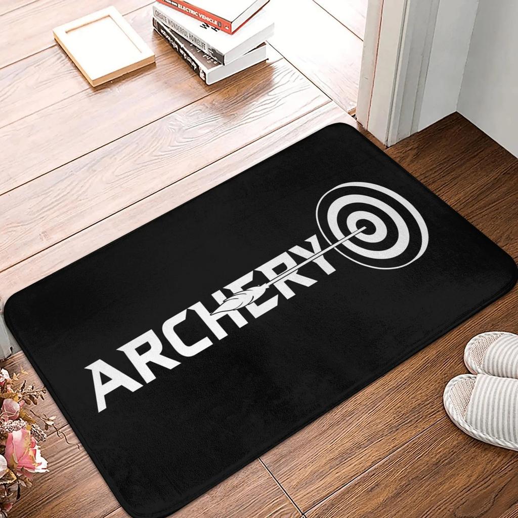Sports ThemedCarpet Mat Dart Board Archery Flame Printing Anti Slip Carpet Home DecorationIndoor Game Room Living Room Floor Mat