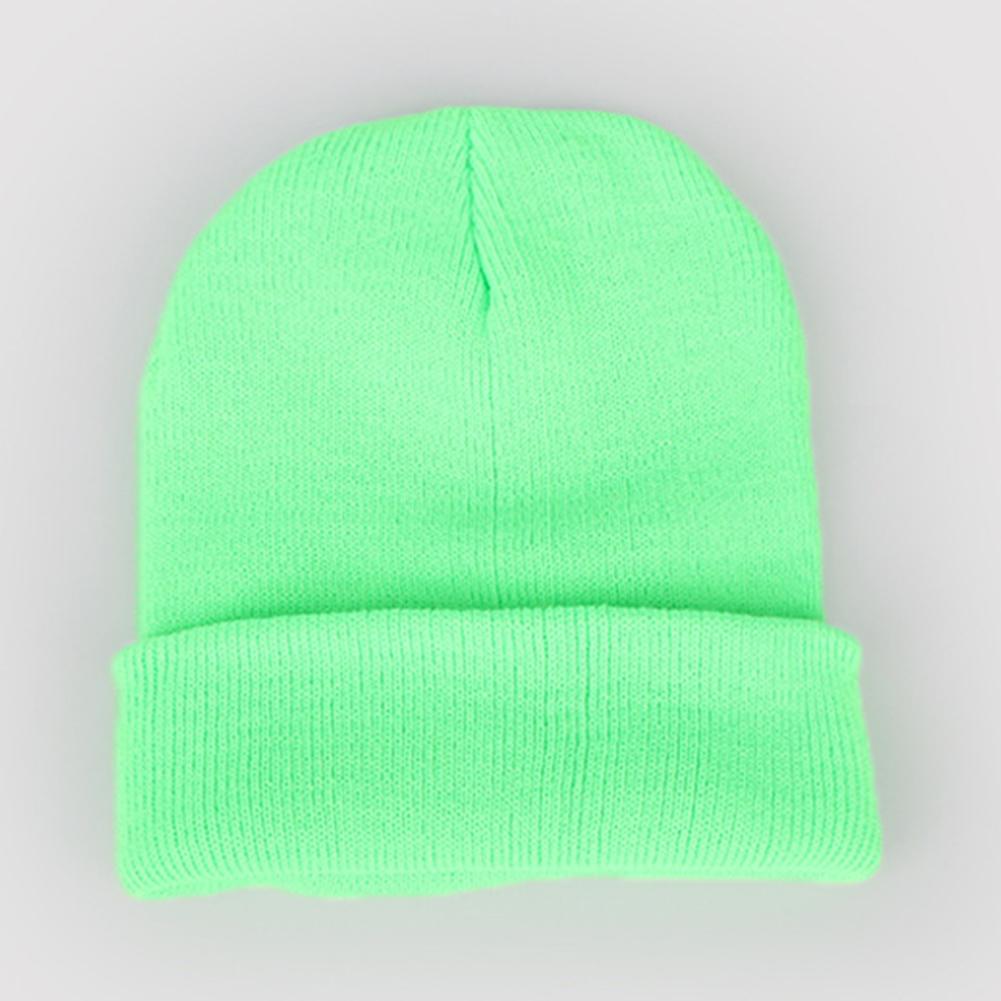 Paar Frauen Männer Mode Winter Warm Einfarbig Mode Wolle Strickmütze Mütze Beanie