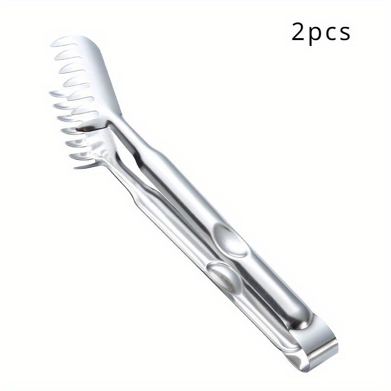 

1pc Stainless Steel Pasta Spaghetti Tongs Noodle Food Comb Clip Cooking Utensils Western Restaurant Kitchen Tools Party 1pc