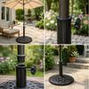 Outdoor Umbrella Base Bushing with Center Opening Support Sleeves and Direct Tightening Pieces for Stand Service