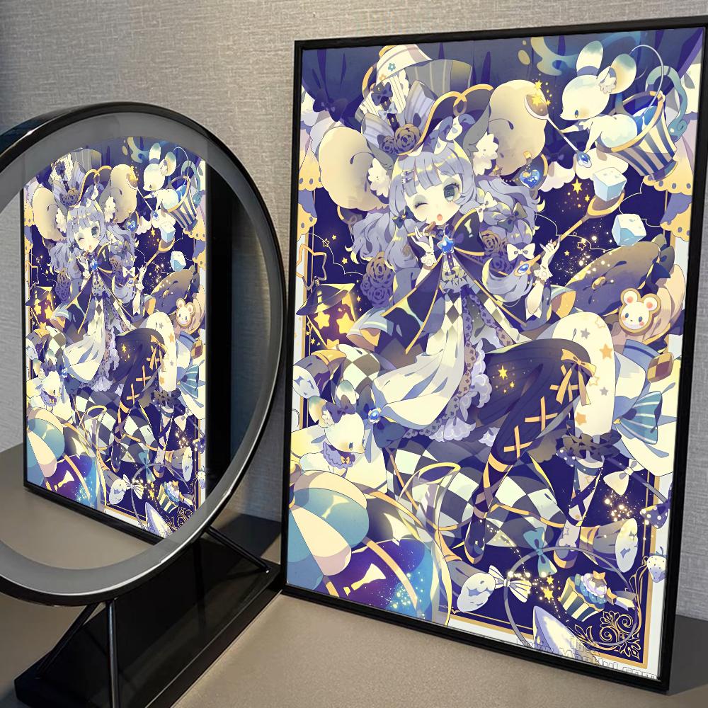 Popular Cute Anime Girls NEEDY GIRL OVERDOSE Miku Classic Anime Poster Waterproof Paper Sticker Coffee House Bar Room Wall Decor