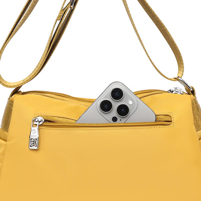 Waterproof Ultra-light Nylon Bag Women's Outdoor Travel Multi-layer Large Capacity Shoulder Crossbody Bag
