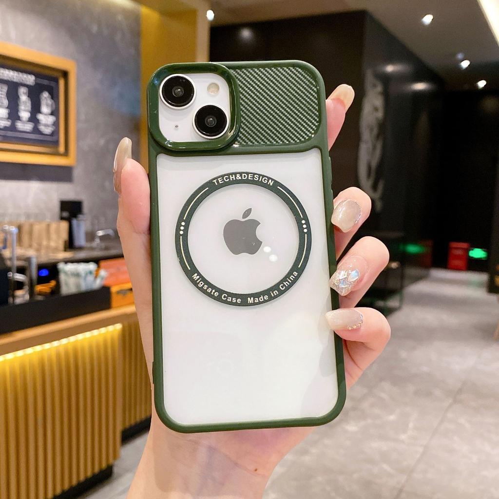 Suitable for IP16promax Carbon Fiber Magnetic Apple 15 Color Frame 13/14 Full Package 12P Phone Case