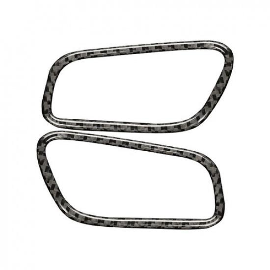 4pcs Carbon Fiber Dashboard Air Vent Outlet Cover Trim For Porsche Macan 2014-21