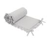 Universal Bumper With Ruffle For A Baby Cot - Gray