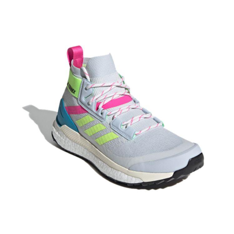 Adidas Terrex Free Hiker Primeblue Halo Blue Yellow Screaming Pink Women Sneakers Hi-Res-Yellow FY7336
