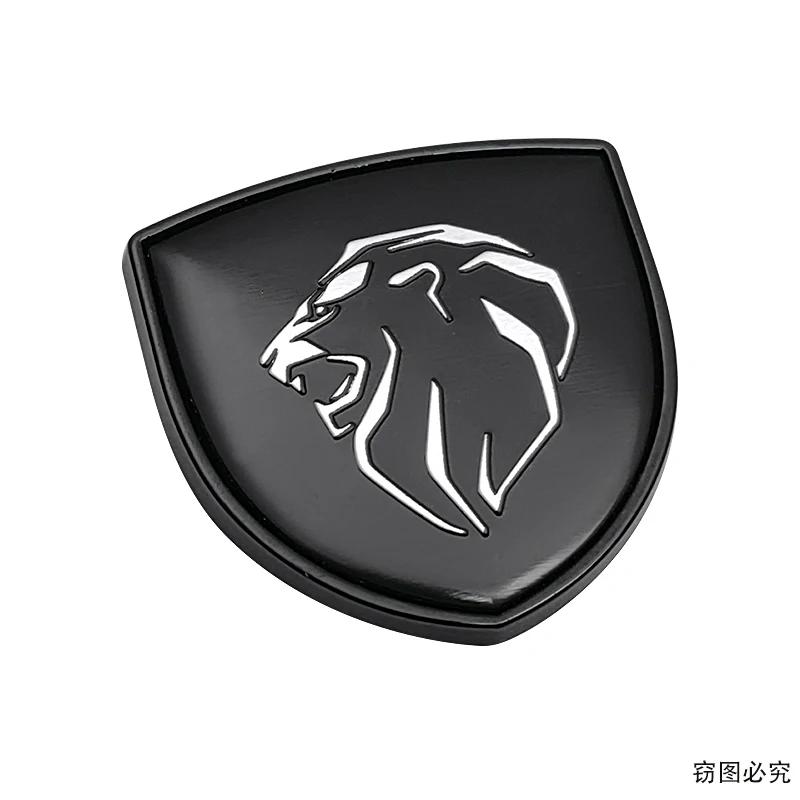 For Peugeot Alloy Shield Lion Car Emblem Window Sticker Rear Trunk Badge for 306 307 308 407 508 206 207 301 2008 3008 4008 5008