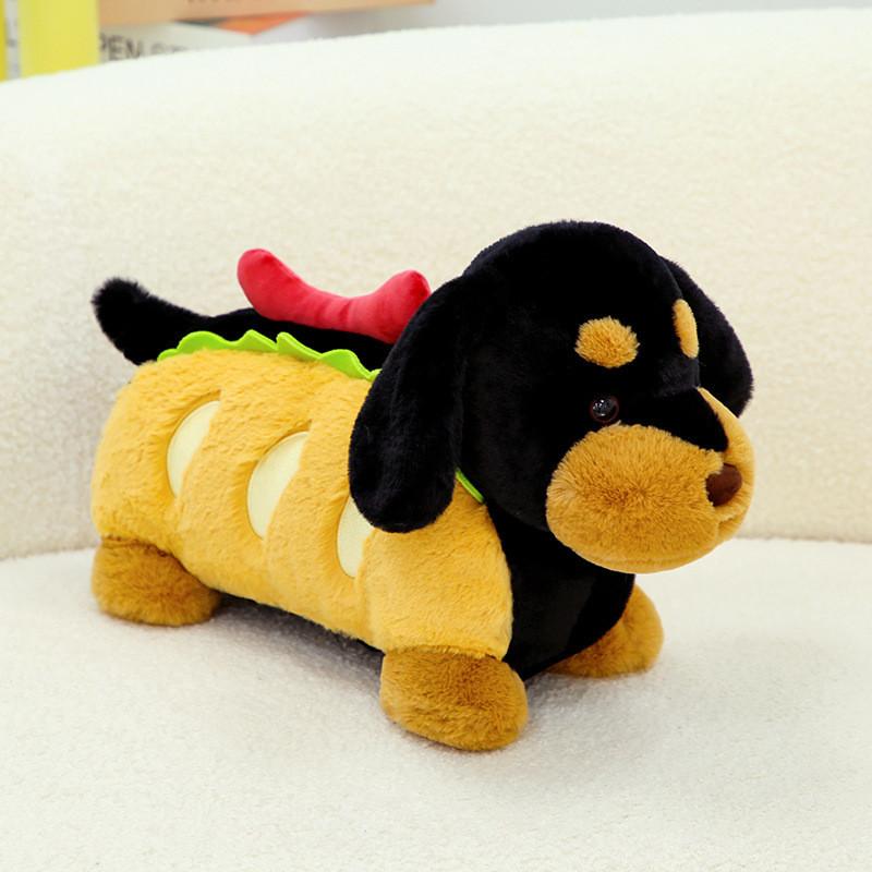 

Плюшевая игрушка для собаки Бургер Шеф-повар Мультяшная мягкая кукла Милая Подарок на день рождения для детей