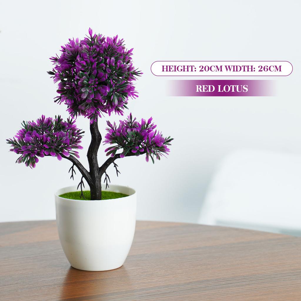 Künstliche Pflanzen Bonsai Kleiner Baum Topf Kunstpflanze Blumen Topfpflanzen Ornamente für Zuhause Zimmer Hotel Garten Tisch Offizielle Dekoration