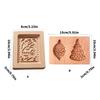 Natural Wood Cookie Molds For Easy Releases Baking Tool Durable Retro Style Biscuits Cutter Ideal For Handmade Dessert And Crafts