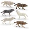 Wild Animal Model Pvc Pack With Motion Wolf Figures For Kids Learning And Decor