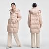 Qianrengang Women's Hooded Mid-length Down Jacket Y308119Y