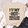 Brazil Top Unisex Summer Tshirt Girl Unisexga Clothing