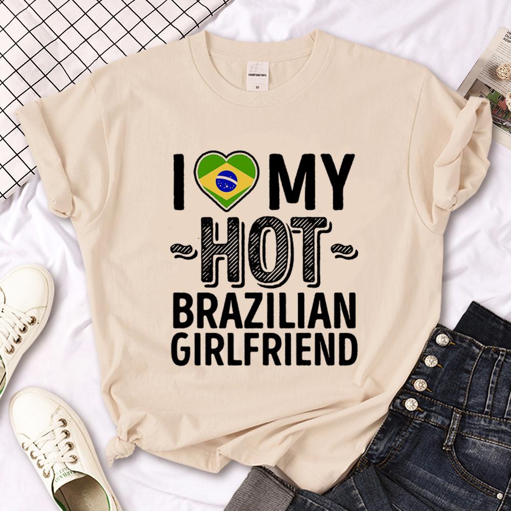 Brazil Top Unisex Summer Tshirt Girl Unisexga Clothing