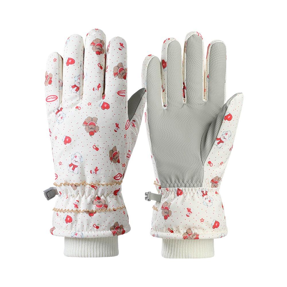 Non-slip Winter Skiing Gloves Warm Outdoor Sports Gloves Thickened Thermal Gloves  for Men Women