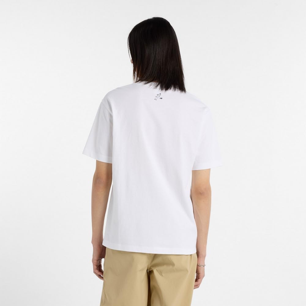 New Balance Shohei Ohtani Memories Short Sleeve Sizes 51747 WT1 Men's T-Shirt, 39" (MT51737 53818) (White)