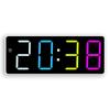 Huayang GH9005 Colorful LED Alarm Clock with Temperature Display Large Numbers Date Bedside Clock Popular Digital Clock