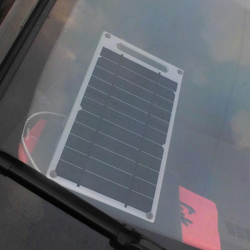 7.8W Solar Panel Portable Ultra Thin Monocrystalline Silicon Solar Panel Charger USB Port for Cell Phone Outdoor Camping Hiking
