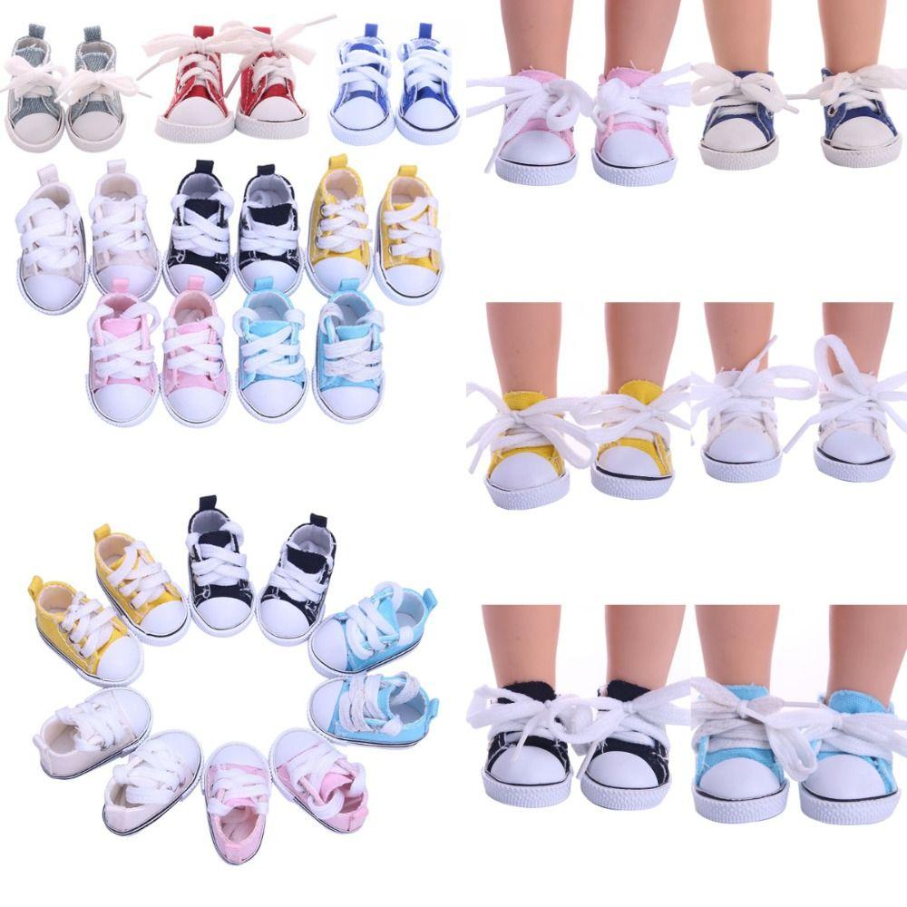 Multi Color Doll Shoes 5*3cm Clothes Accessories Cartoon Mini Shoes  Children Toys