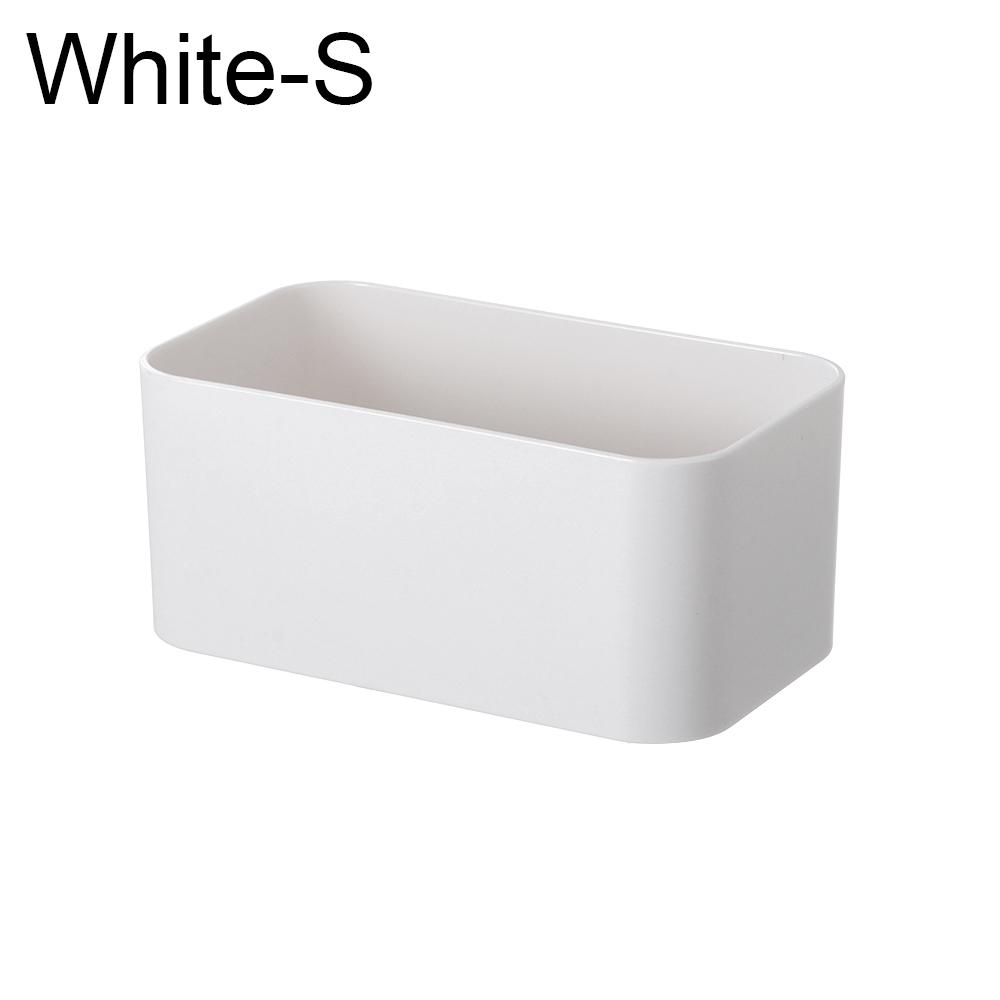 Wall Mounted Organizer Punch Free Remote Control Holder Fixed On Wall Cosmetic Box Stand Rack Adhesive Hanger Storage Case Cup Holders 5