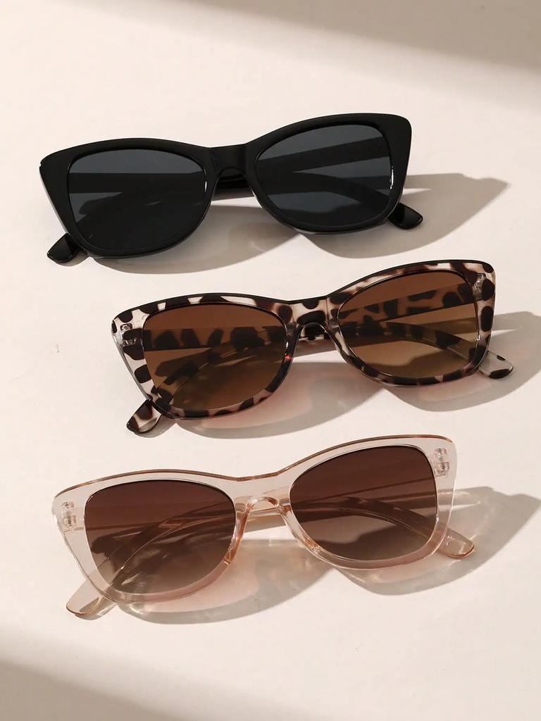 3 PCS Unisex Plastic Cat-eye Shape Fashion Sunglasses For Street Photography_1005006846945985_images